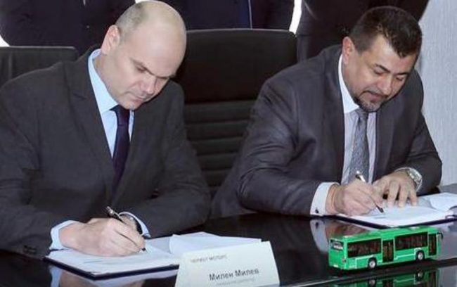 Chariot electric buses in Belgrade Serbia