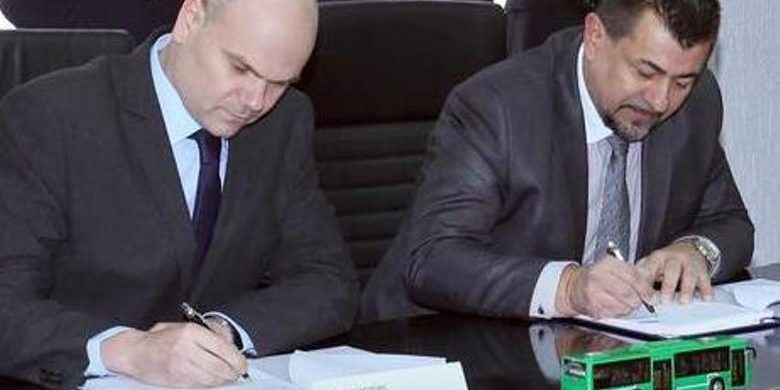 Chariot electric buses in Belgrade Serbia Chariot electric buses in Belgrade Serbia