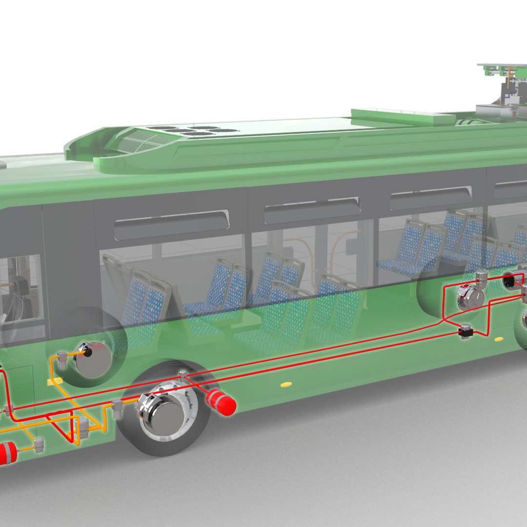 Chariot UC e-bus Pneumatic brake system