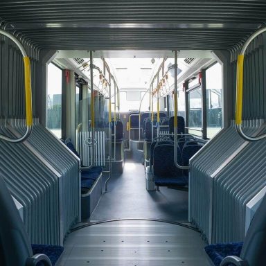 Battery electric bus interior
