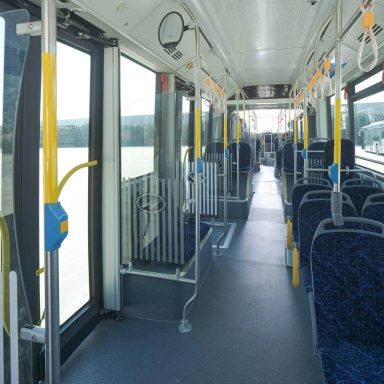 Battery electric bus interior