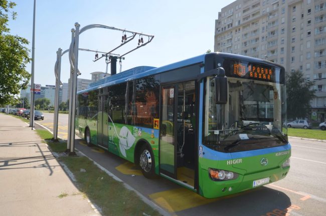 Charging of Chariot Motors Electric bus in Belgrade