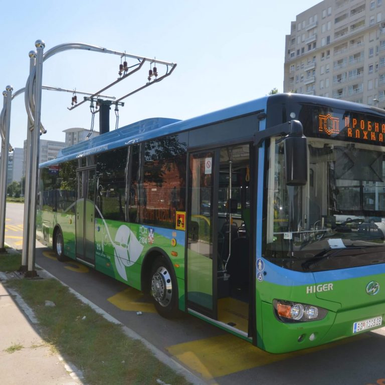 Charging of Chariot Motors Electric bus in Belgrade