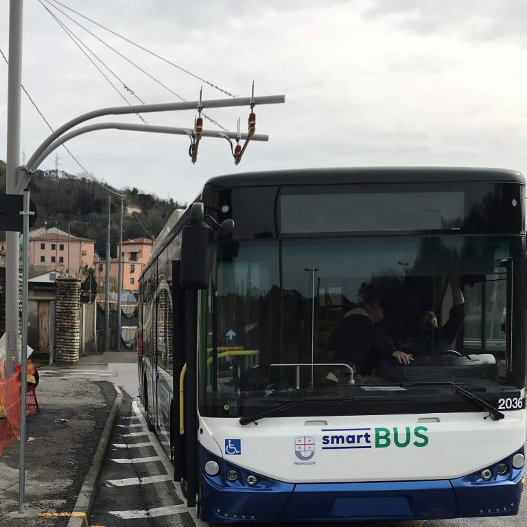 Charging of electric bus in La Spezia