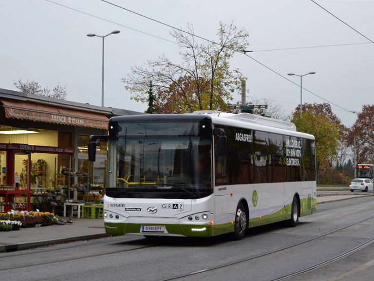 Chariot Motors electric bus in Graz
