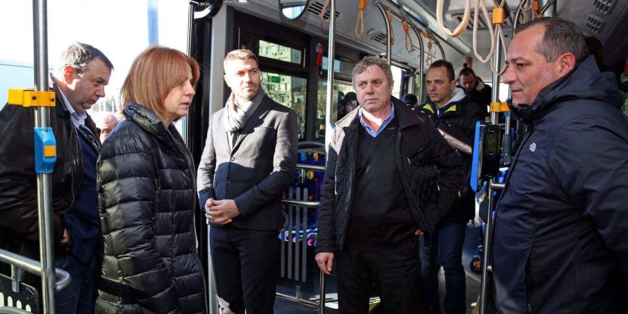 Chariot e-bus presenting in Sofia Chariot Motors electric bus in Sofia, Bulgaria