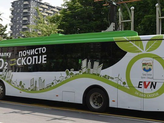 Chariot e-bus pilot project in Skopje