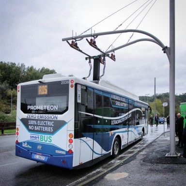 Chariot Electric bus in La Spezia, Italy