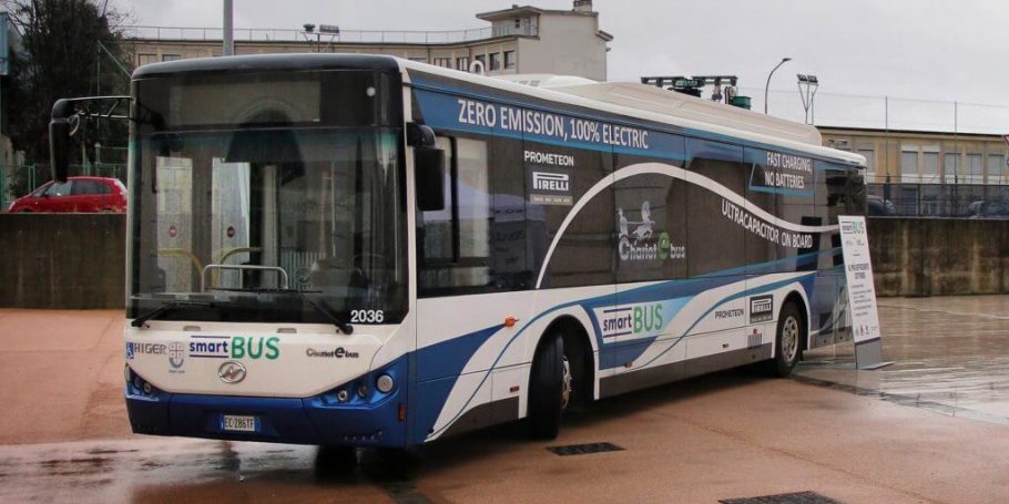 Electric bus, public transport in La Spezia