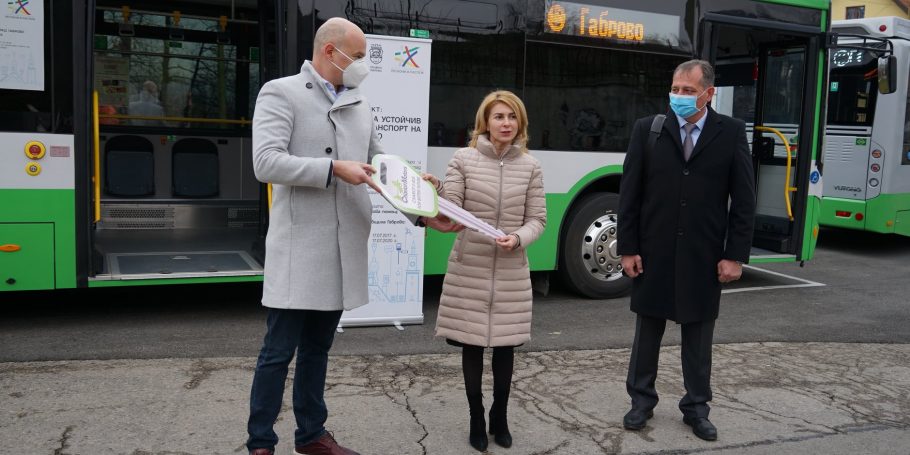 Gabrovo e-buses_official ceremony Chariot e-buses in Gabrovo