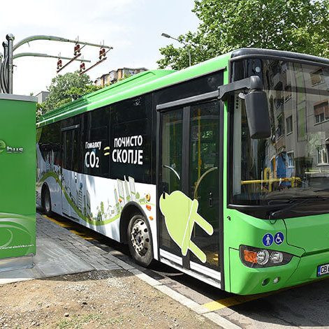 Chariot electric bus pilot project in Skopje