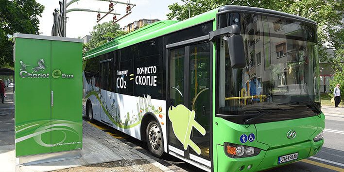 Pilot project Chariot e-bus in Scopje Chariot electric bus pilot project in Skopje