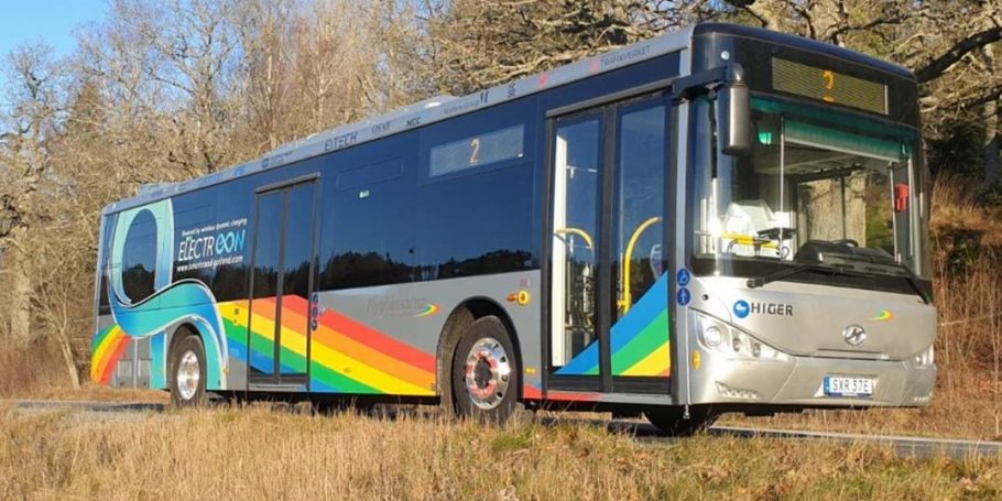 Ultracapacitor e-bus in Gotland