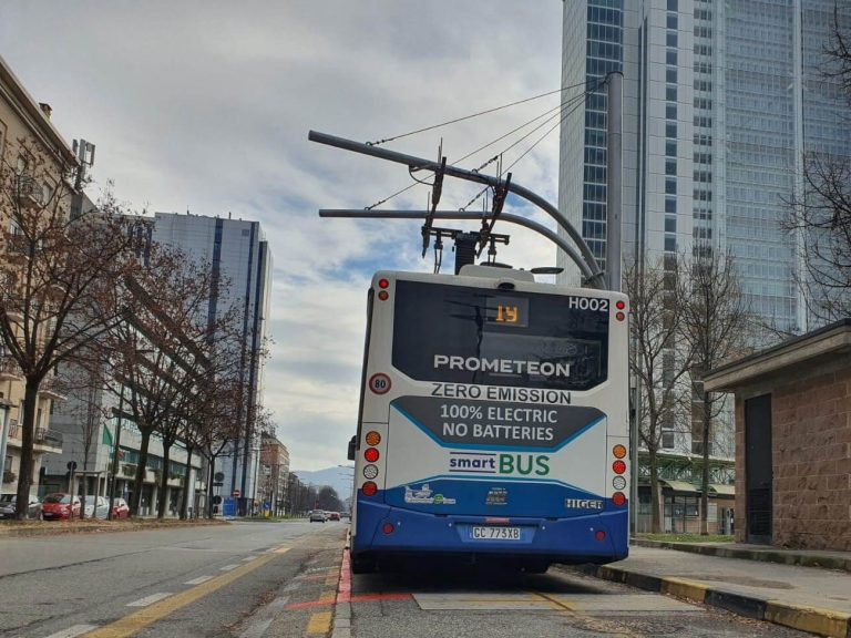 Chariot e-bus in Turin