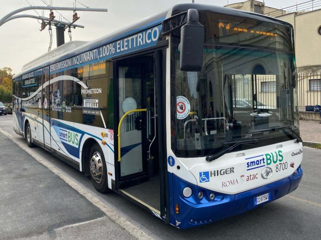 Chariot Motors e-bus in Rome