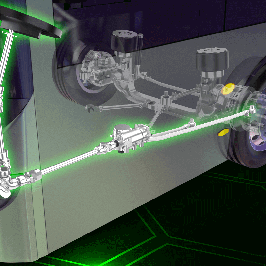 UC 18m e-bus_steering system