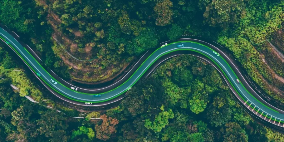 new EV fast charging road