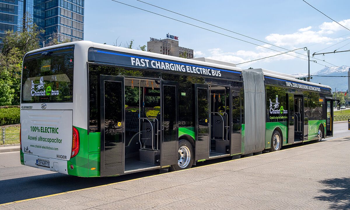 Chariot 18m UC e-bus in Sofia