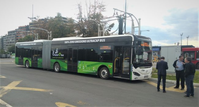 Chariot 18m e-bus in Belgrade