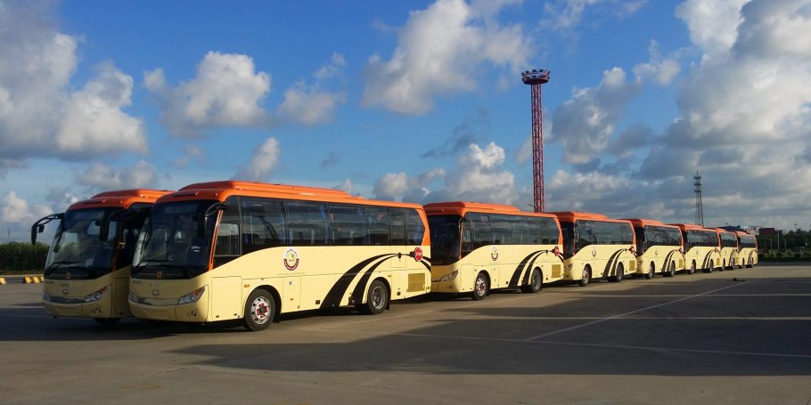 Higer buses serving world cup 2022_Qatar Higer buses in Qatar