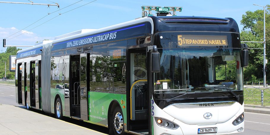 Chariot 18m e-bus in Ljubljana 18m UC bus in Ljubljana
