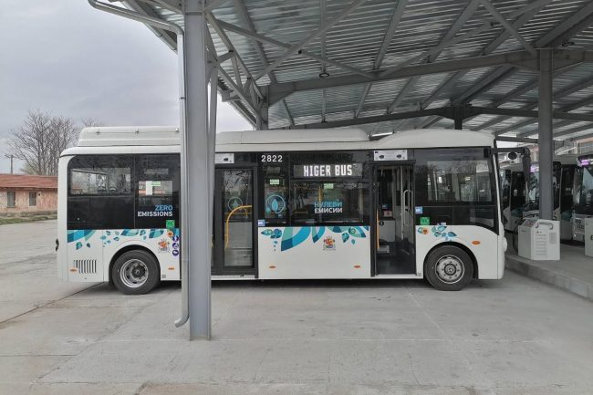 Chariot battery e-bus in Sofia